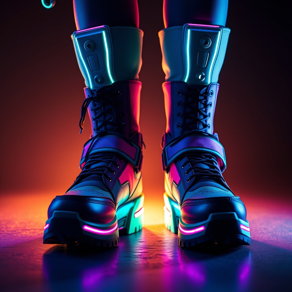 Step into the Neon: Crafting Cyberpunk 2077 Edgerunner Boots with Foam and Fabric
